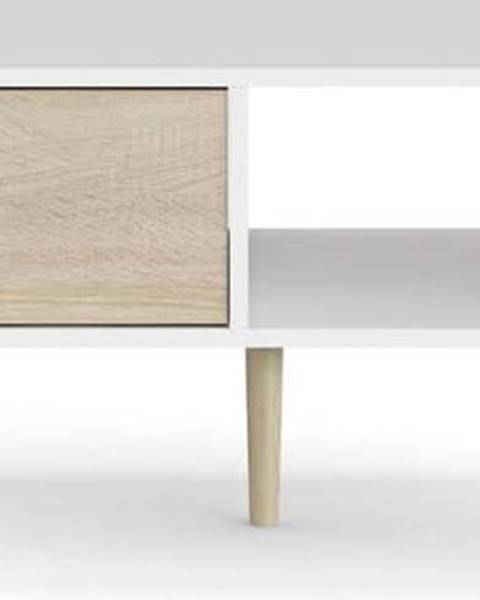 Tvilum Bílý konferenční stolek Tvilum Oslo, 99 x 60 cm