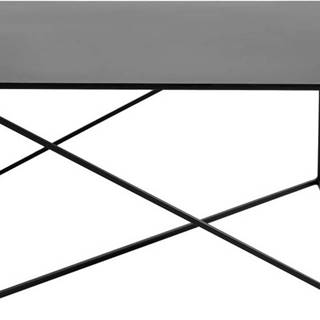 Černý konferenční stolek Custom Form Memo, 100 x 100 cm