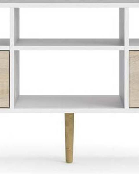 Tvilum Bílý TV stolek Tvilum Oslo, 117 x 57 cm