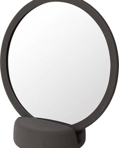 Hnědé stolní kosmetické zrcadlo Blomus, výška 18,5 cm