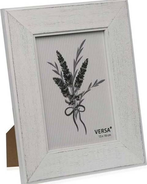 VERSA Dřevěný rámeček na fotografii Versa Madera Blanco, 13 x 18 cm