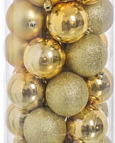 Sada 30 vánočních ozdob ve zlaté barvě Casa Selección Baladdas