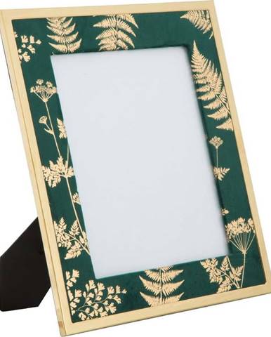 Zeleno-zlatý stolní fotorámeček Mauro Ferretti Glam, 20 x 25 cm