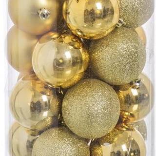 Sada 30 vánočních ozdob ve zlaté barvě Casa Selección Baladdas