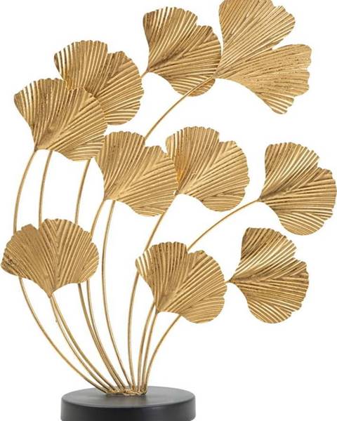 Mauro Ferretti Kovová soška ve zlatém dekoru Mauro Ferretti Wind Leaf