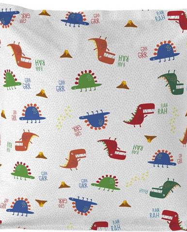 Dětský bavlněný povlak na polštář Moshi Moshi Funnysaurus, 80 x 80 cm