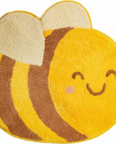 Oranžový dětský bavlněný koberec Sass & Belle Bee Happy, 55,5 x 57 cm