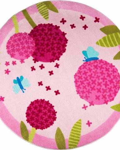Dětský koberec Polen Pink, ⌀ 133 cm