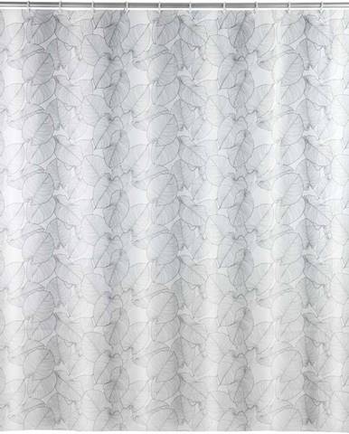 Světle šedý sprchový závěs Wenko Samoa