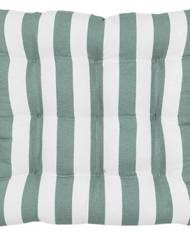 Bílo-zelený bavlněný dekorativní povlak na polštář Westwing Collection Timon, 40 x 40 cm