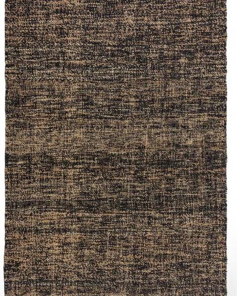 Flair Rugs Černý jutový koberec Flair Rugs Idris, 160 x 230 cm