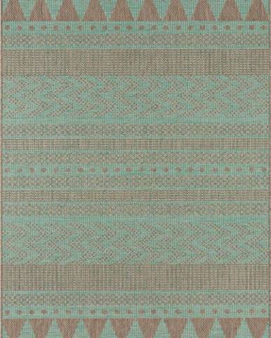 Zeleno-béžový venkovní koberec NORTHRUGS Sidon, 200 x 290 cm