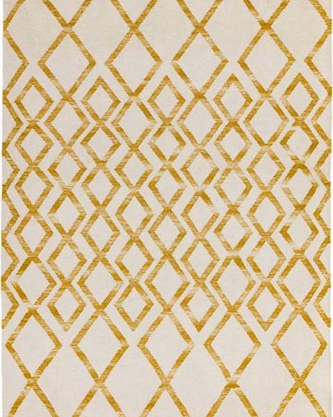 Asiatic Carpets Béžovo-žlutý koberec Asiatic Carpets Hackney Diamond, 120 x 170 cm