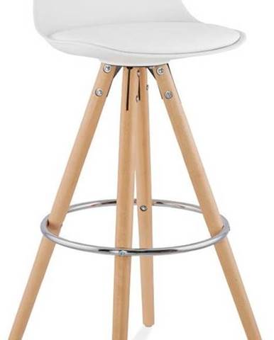Bílá barová židle Kokoon Anau, výška sedu 74 cm