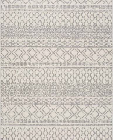 Krémově bílý venkovní koberec Universal Cannes ZigZag, 150 x 80 cm