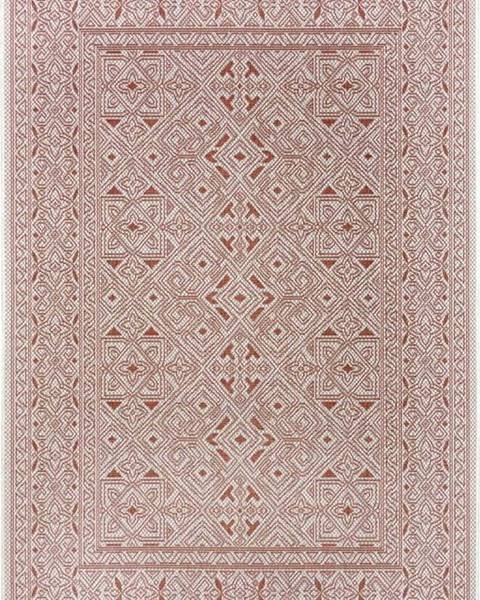 NORTHRUGS Oranžovo-béžový venkovní koberec NORTHRUGS Cuadrado, 70 x 140 cm