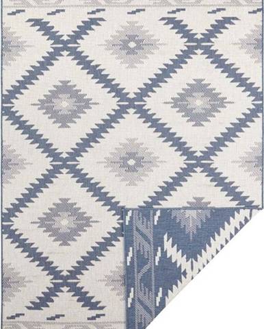 Modro-krémový venkovní koberec NORTHRUGS Malibu, 170 x 120 cm