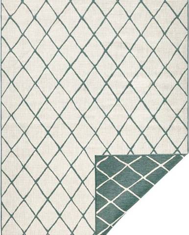 Zeleno-krémový venkovní koberec NORTHRUGS Malaga, 160 x 230 cm