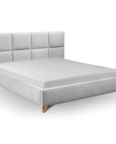 Čalouněná postel Avesta 180x200, šedá, vč. roštu