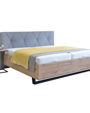 Dřevěná postel Alexandra 180x200, dub, vč. roštu, ÚP,bez matrace