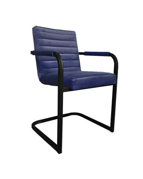 OKAY Jídelní židle Merenga černá, modrá - II. jakost