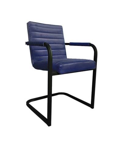 Jídelní židle Merenga černá, modrá - II. jakost