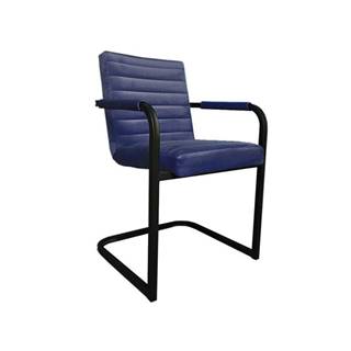 Jídelní židle Merenga černá, modrá - II. jakost