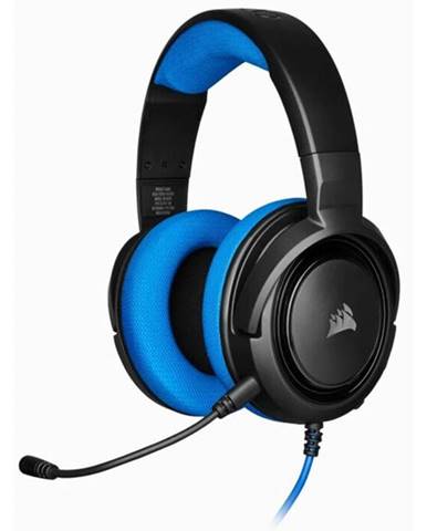 Herní sluchátka Corsair s mikrofonem HS35 - Modrá