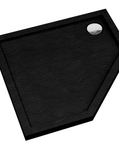 Vanička pětiúhelníkový Black Stone 80x80x5 Espera AQM2397CST