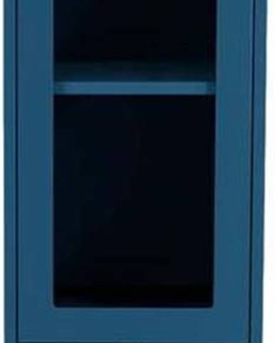 Petrolejově modrá vitrína Tenzo Uno, šířka 40 cm