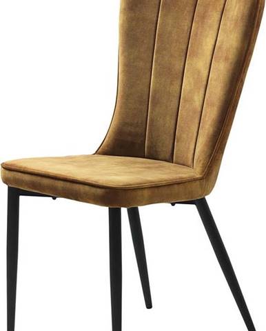 Žlutá jídelní židle Unique Furniture Hudson