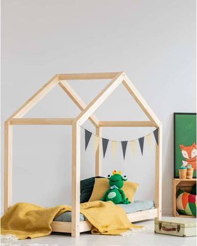 Domečková dětská postel z borovicového dřeva 140x200 cm Mila RM - Adeko