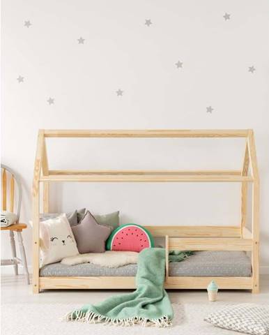 Domečková dětská postel z borovicového dřeva 90x200 cm Mila MB - Adeko