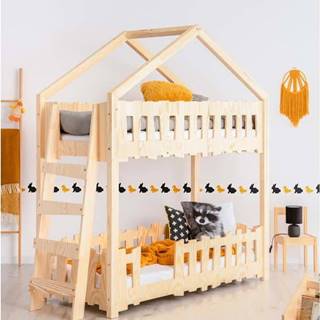 Domečková patrová dětská postel 70x160 cm Zippo B - Adeko