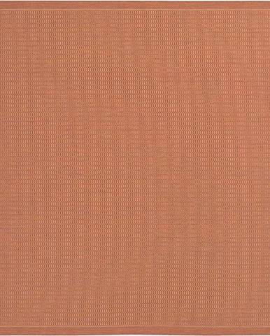 Oranžový venkovní koberec Floorita Tatami, 200 x 200 cm