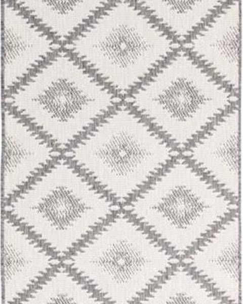 NORTHRUGS Šedo-krémový venkovní koberec NORTHRUGS Malibu, 80 x 250 cm