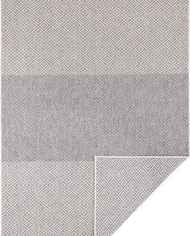 Světle šedý oboustranný venkovní koberec NORTHRUGS Borneo, 120 x 170 cm