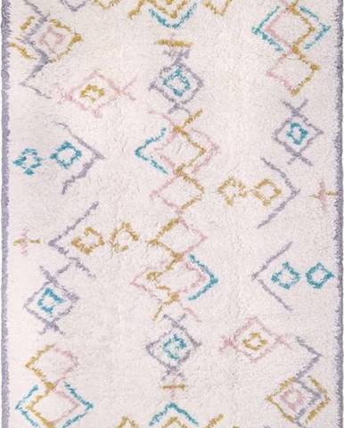 Pestrý bavlněný ručně vyrobený koberec Nattiot Milko, 100 x 160 cm