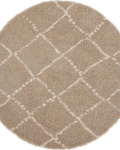 Světle hnědý koberec Mint Rugs Hash, ⌀ 160 cm