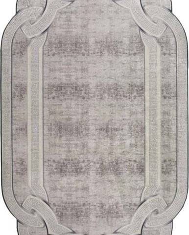 Šedý/béžový koberec běhoun 200x80 cm - Vitaus