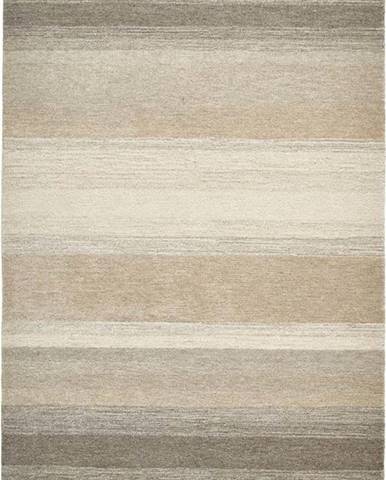 Hnědý/béžový vlněný koberec 170x120 cm Elements - Think Rugs