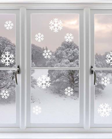 Elektrostatická vánoční samolepka Ambiance Bright White Snow