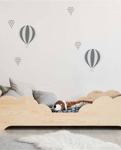 Dětská postel z borovicového dřeva Adeko BOX 10, 80 x 200 cm