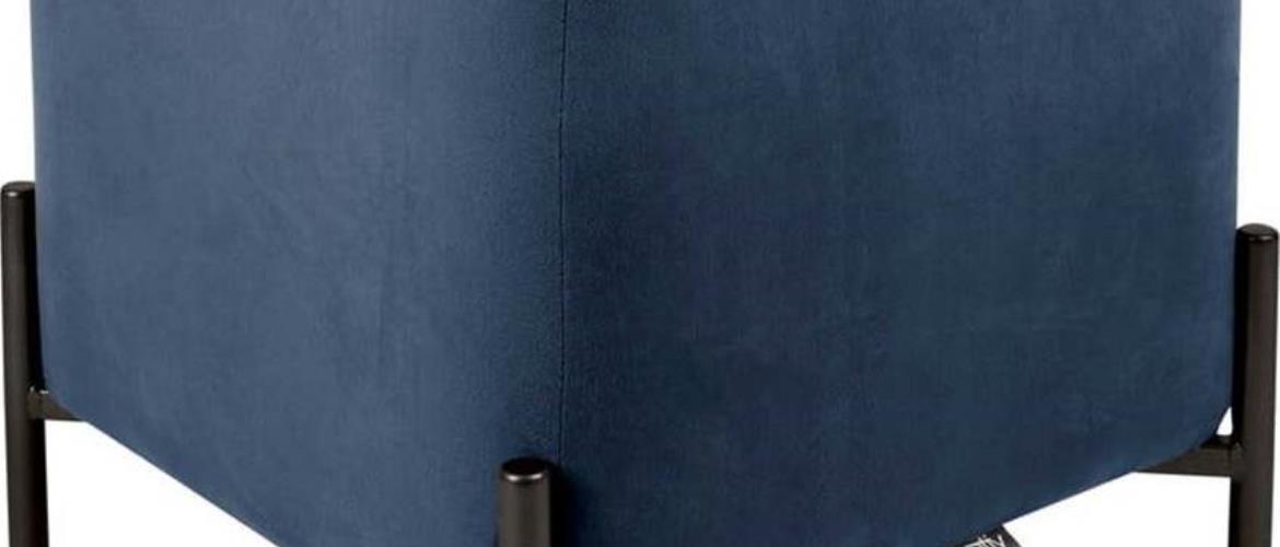 Modrá podnožka s úložním prostorem Leitmotiv Snog